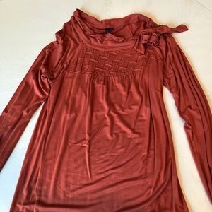 One September embellished scoop neck shirt Medium